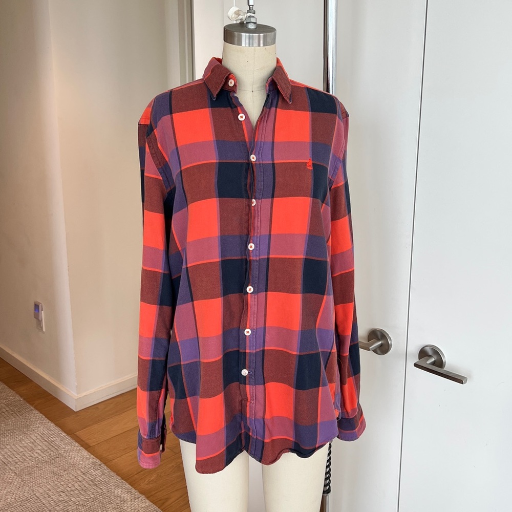 Thomas Pink Men’s Casual Flannel Shirt (Size Small)
